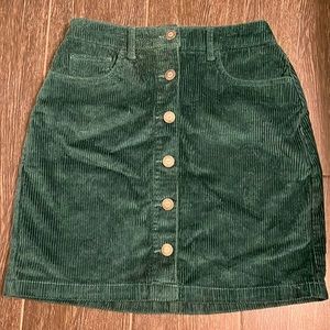 Hollister corduroy skirt XS